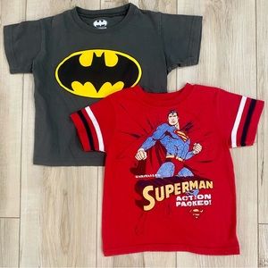 Batman / Superman Superhero Tshirt Bundle